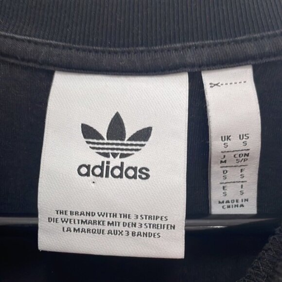 Adidas - Y2k 90s Vintage Retro Top Long Sleeve Shirt - Black - S - Picture 7 of 8